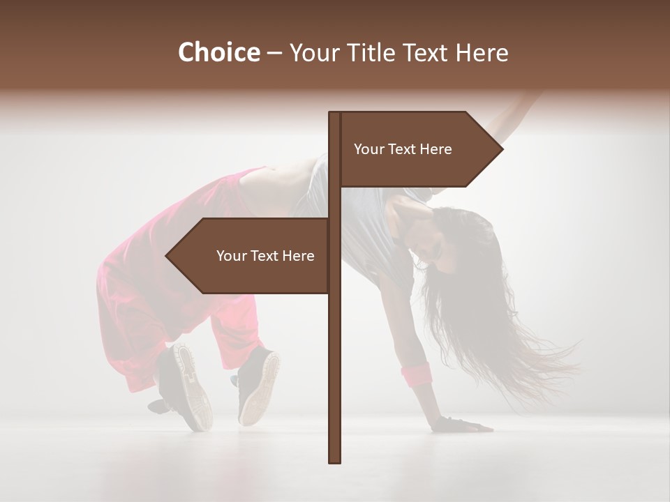 One Vertical Gymnastic PowerPoint Template