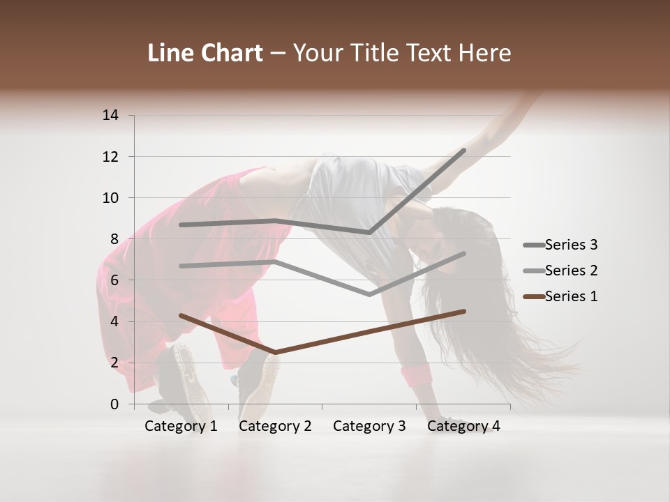 One Vertical Gymnastic PowerPoint Template