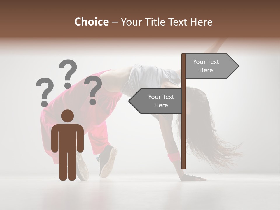 One Vertical Gymnastic PowerPoint Template