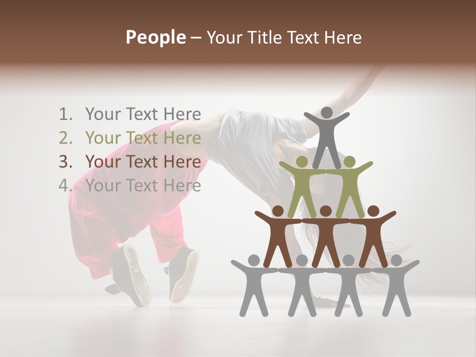 One Vertical Gymnastic PowerPoint Template