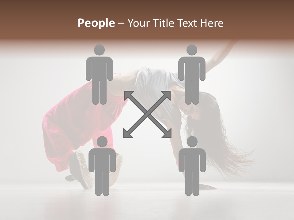 One Vertical Gymnastic PowerPoint Template