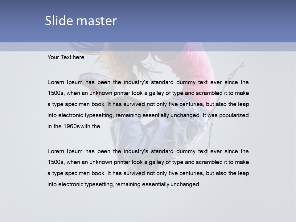Gymnastic Flying Behaviour PowerPoint Template