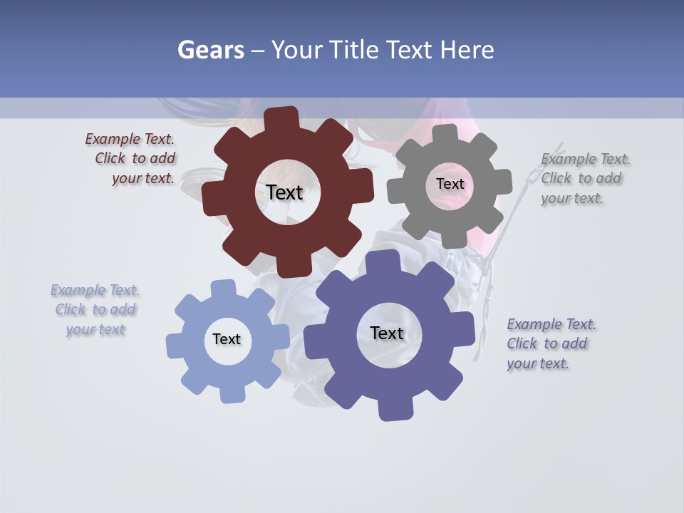 Gymnastic Flying Behaviour PowerPoint Template