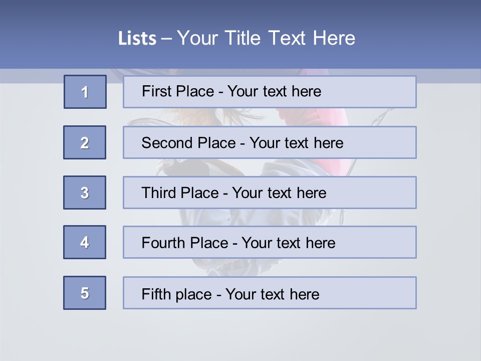 Gymnastic Flying Behaviour PowerPoint Template