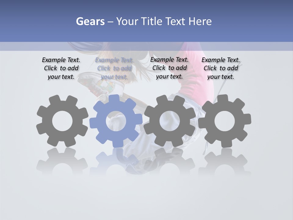 Gymnastic Flying Behaviour PowerPoint Template