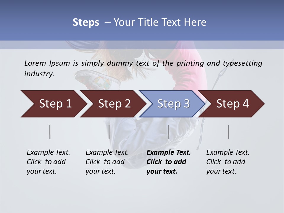 Gymnastic Flying Behaviour PowerPoint Template