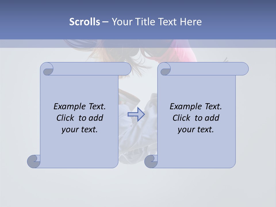 Gymnastic Flying Behaviour PowerPoint Template