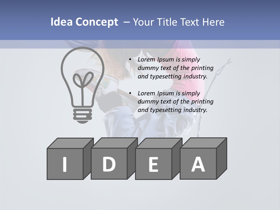 Gymnastic Flying Behaviour PowerPoint Template