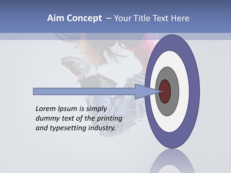 Gymnastic Flying Behaviour PowerPoint Template