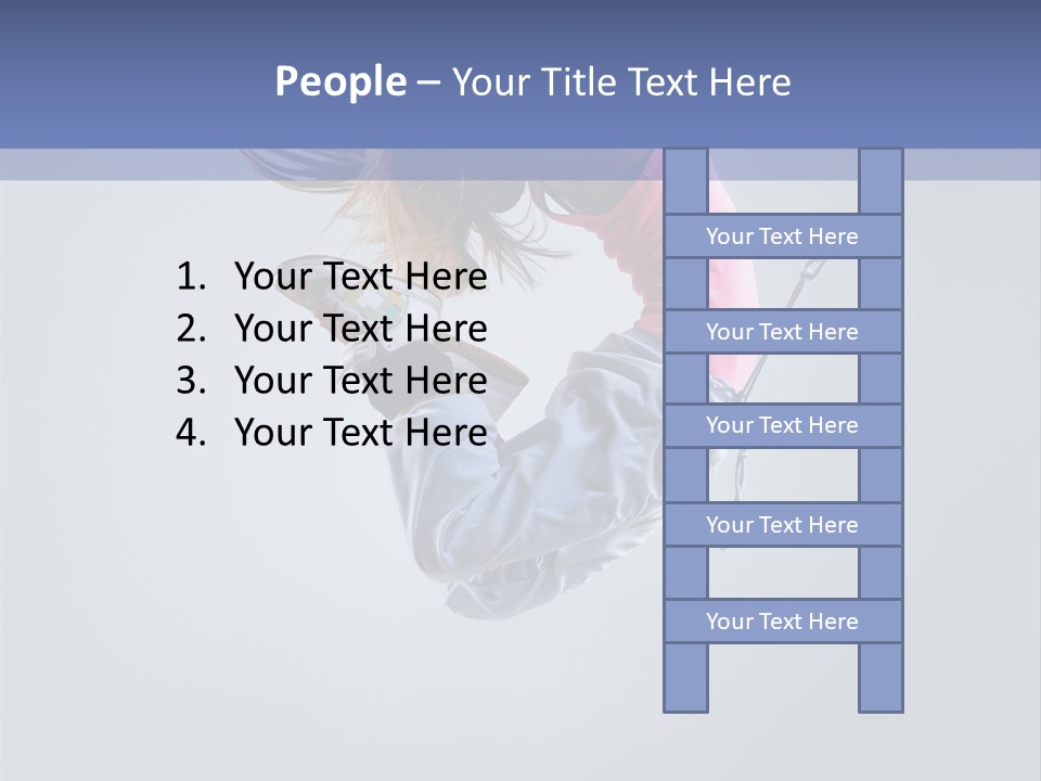 Gymnastic Flying Behaviour PowerPoint Template