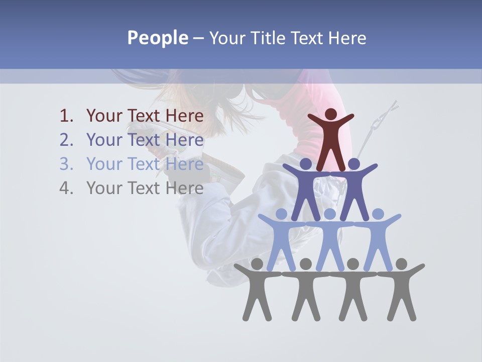 Gymnastic Flying Behaviour PowerPoint Template