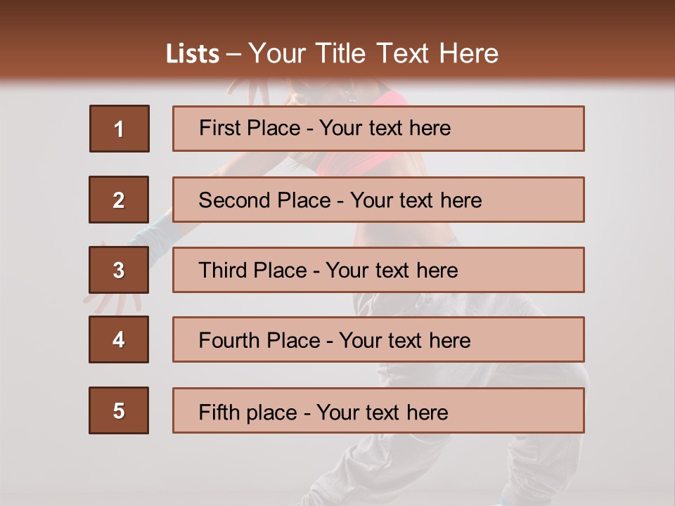 Flexibility Vertical Cool PowerPoint Template