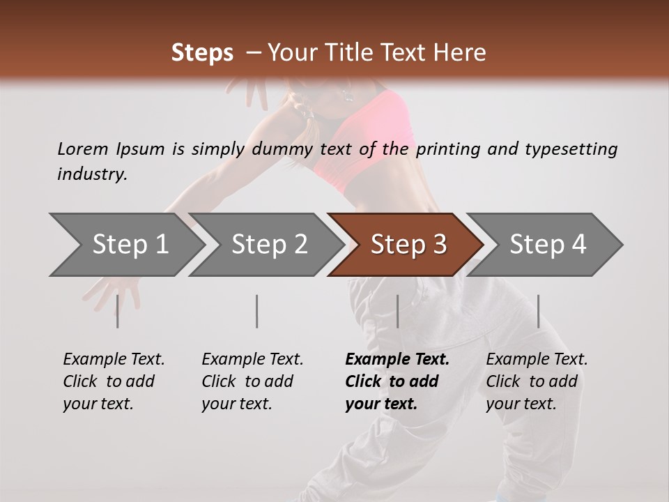 Flexibility Vertical Cool PowerPoint Template