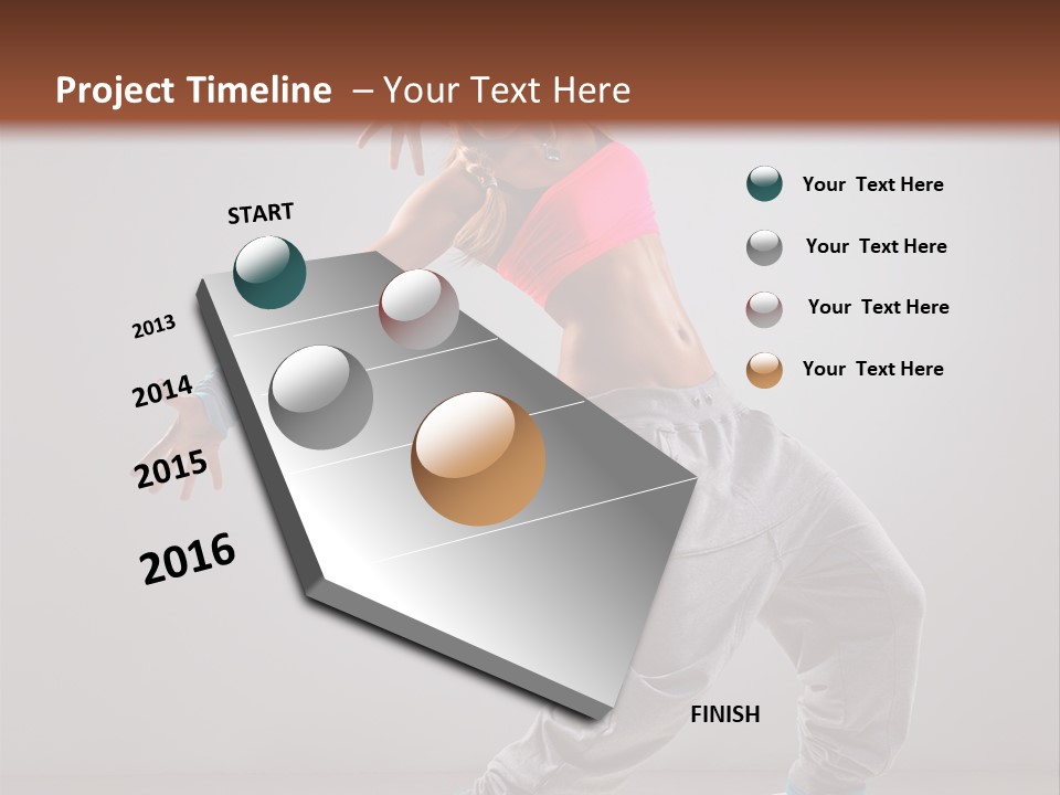 Flexibility Vertical Cool PowerPoint Template