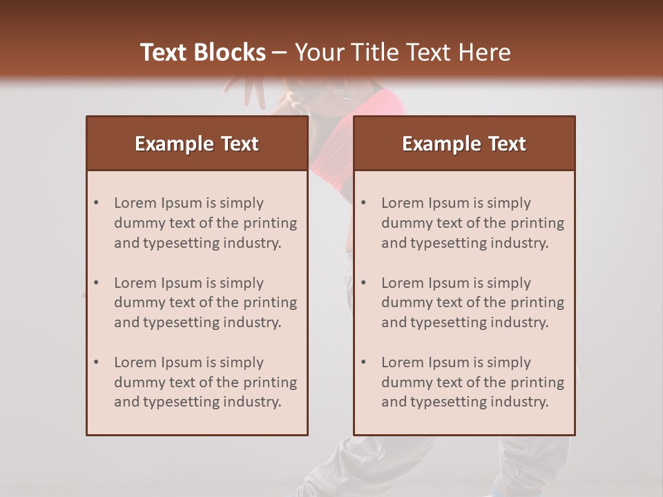 Flexibility Vertical Cool PowerPoint Template