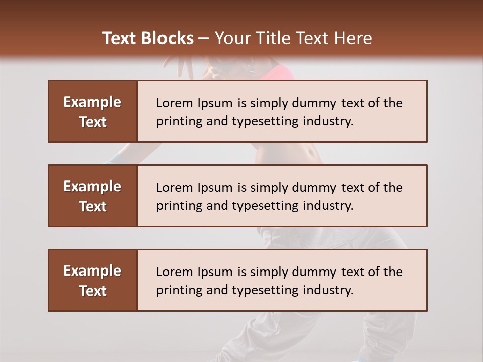 Flexibility Vertical Cool PowerPoint Template