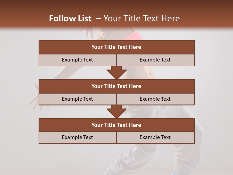 Flexibility Vertical Cool PowerPoint Template