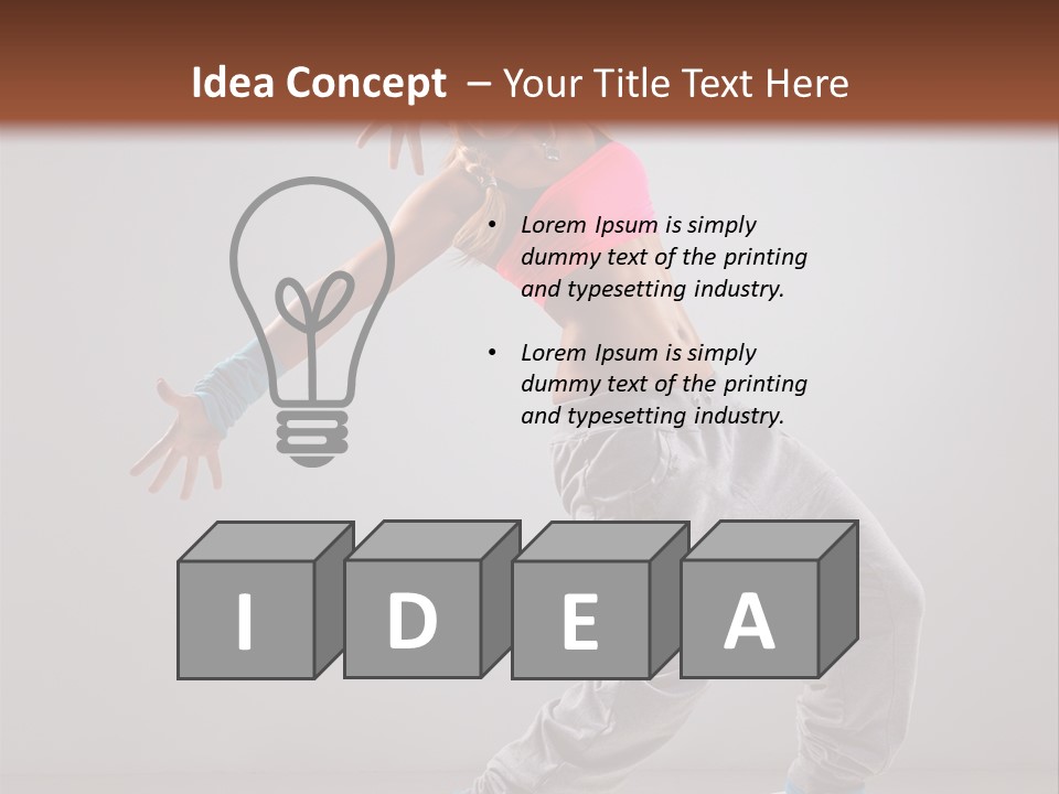 Flexibility Vertical Cool PowerPoint Template