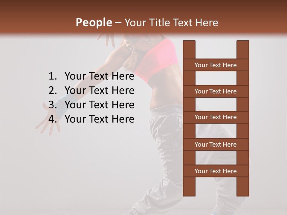 Flexibility Vertical Cool PowerPoint Template