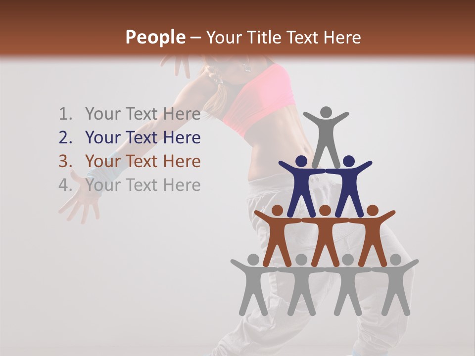 Flexibility Vertical Cool PowerPoint Template