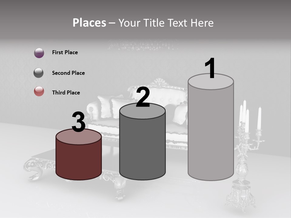 Curl Vintage Cushion PowerPoint Template