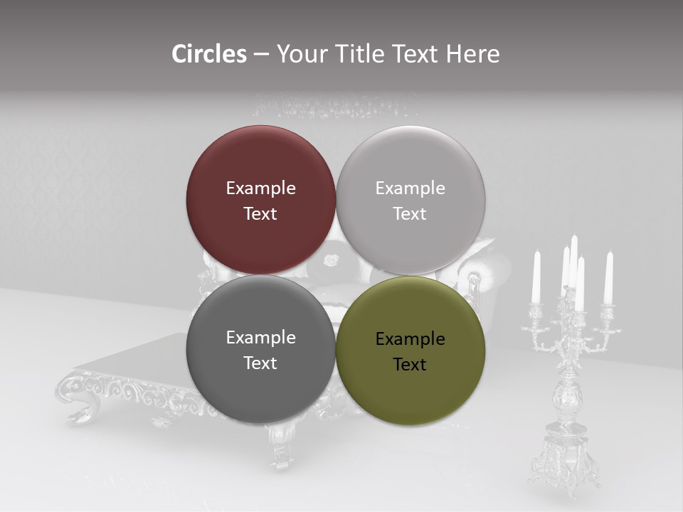 Curl Vintage Cushion PowerPoint Template