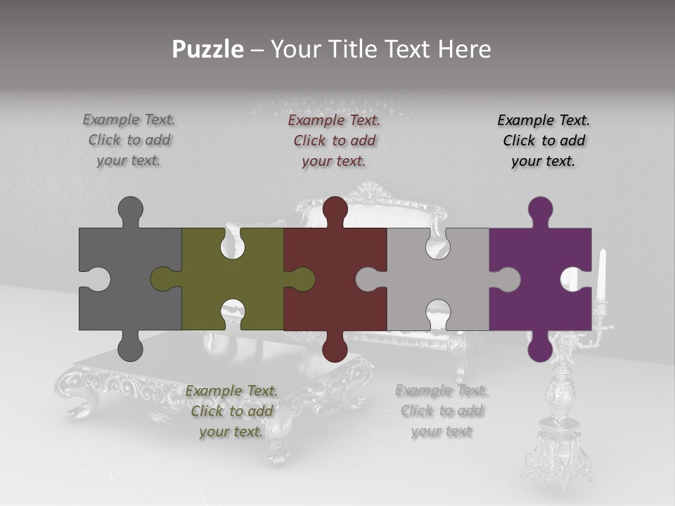 Curl Vintage Cushion PowerPoint Template