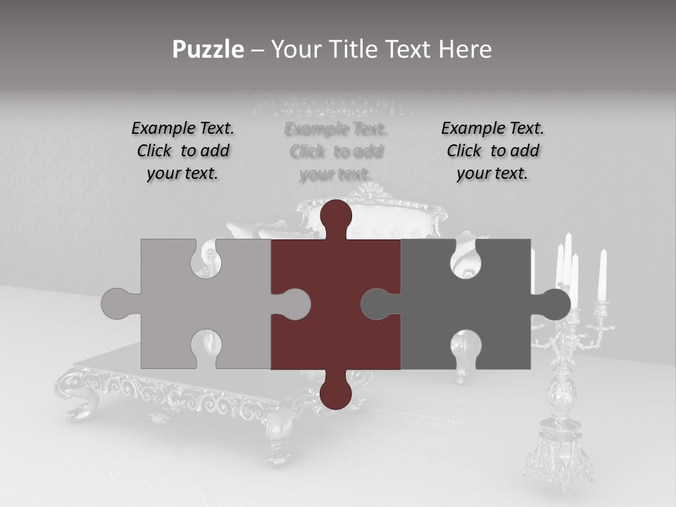 Curl Vintage Cushion PowerPoint Template