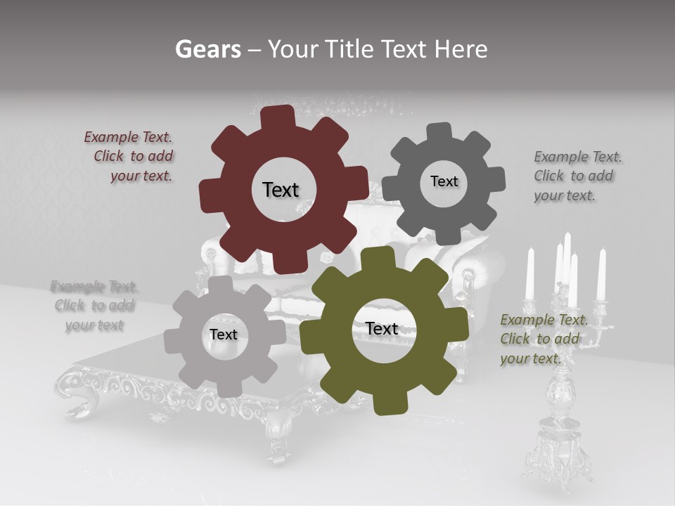 Curl Vintage Cushion PowerPoint Template