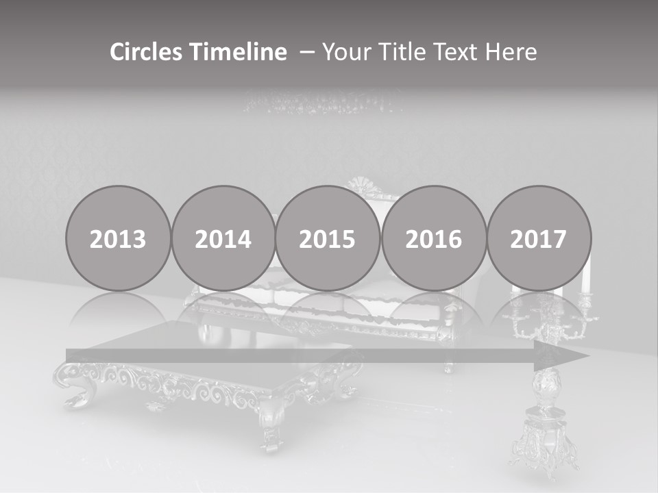 Curl Vintage Cushion PowerPoint Template