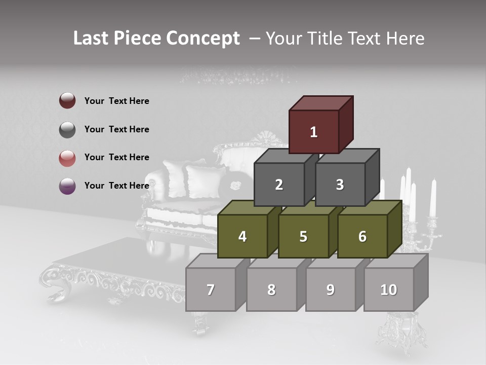 Curl Vintage Cushion PowerPoint Template