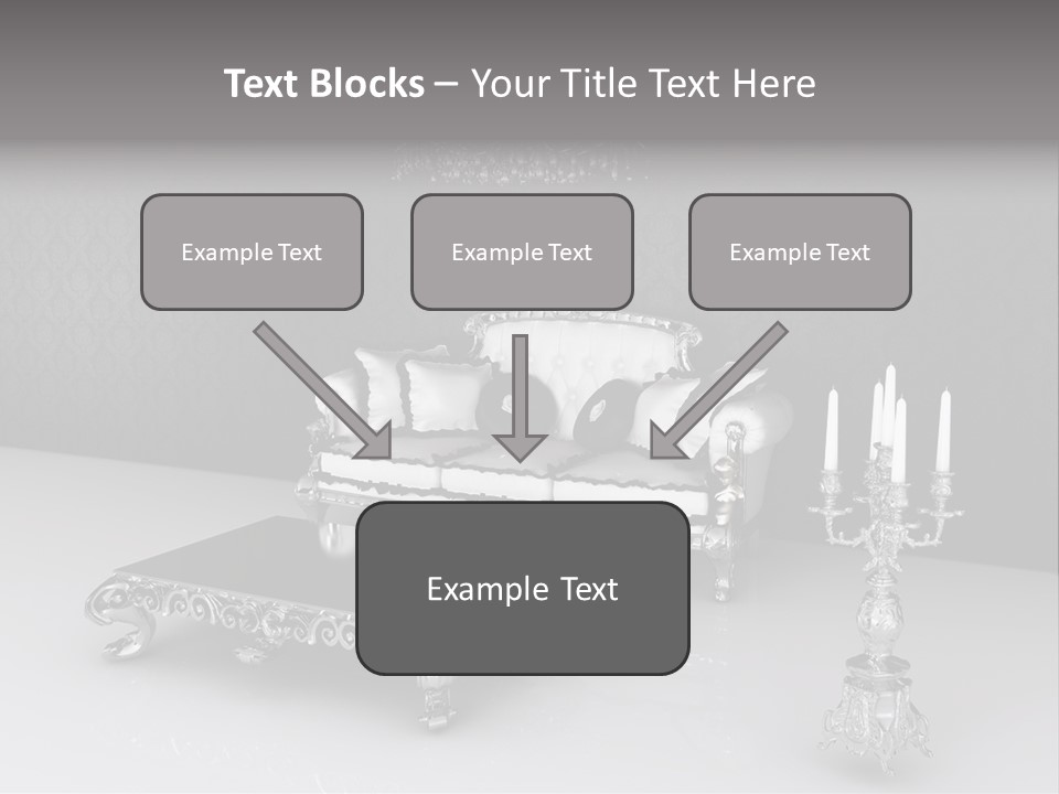 Curl Vintage Cushion PowerPoint Template