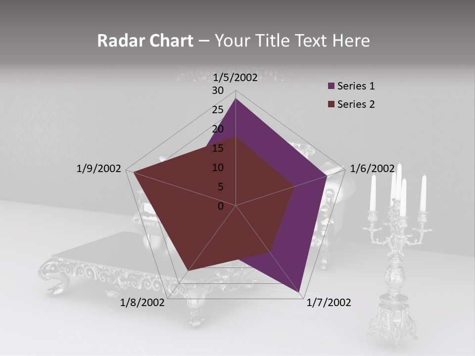 Curl Vintage Cushion PowerPoint Template