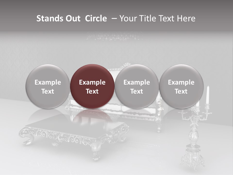 Curl Vintage Cushion PowerPoint Template