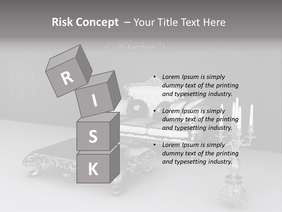 Curl Vintage Cushion PowerPoint Template