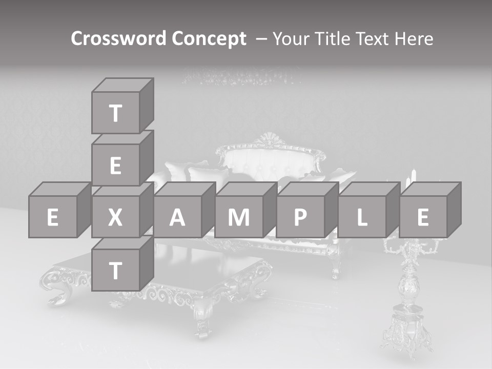 Curl Vintage Cushion PowerPoint Template