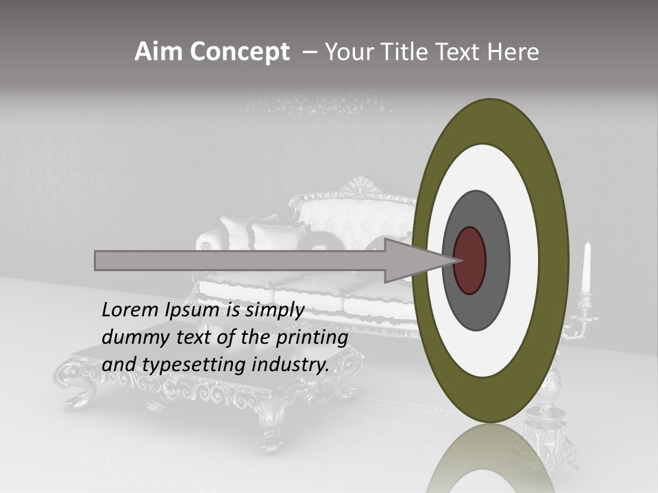 Curl Vintage Cushion PowerPoint Template