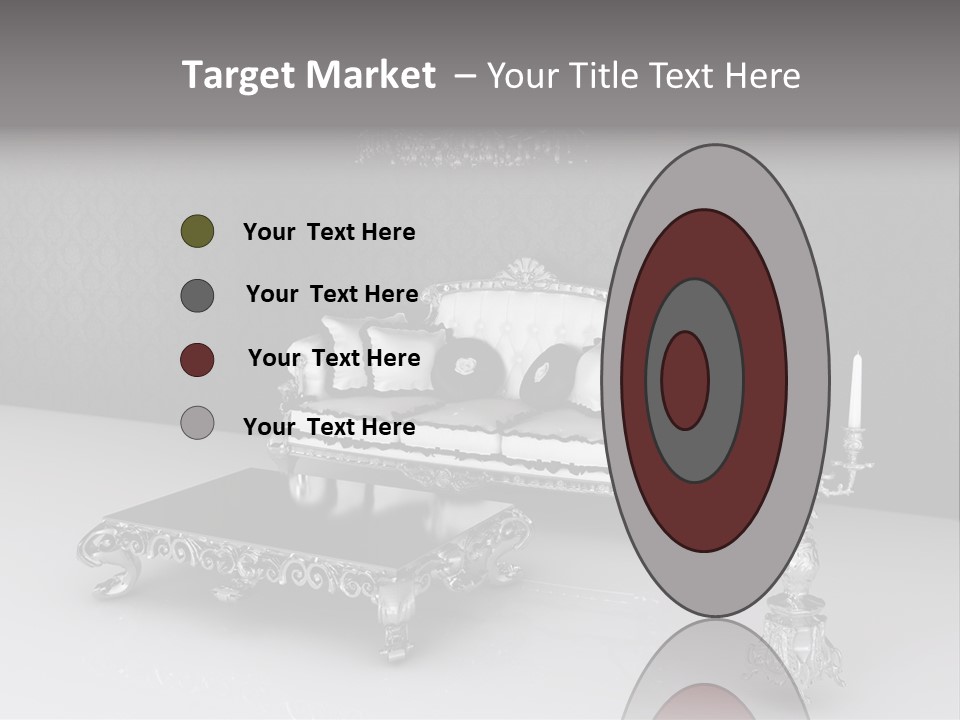 Curl Vintage Cushion PowerPoint Template