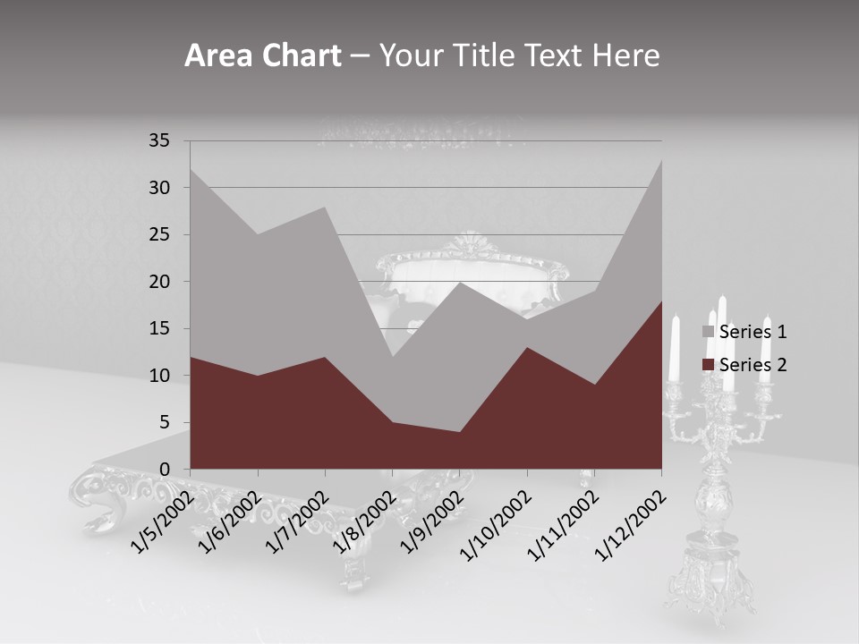 Curl Vintage Cushion PowerPoint Template