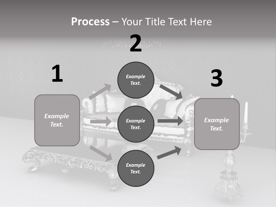 Curl Vintage Cushion PowerPoint Template