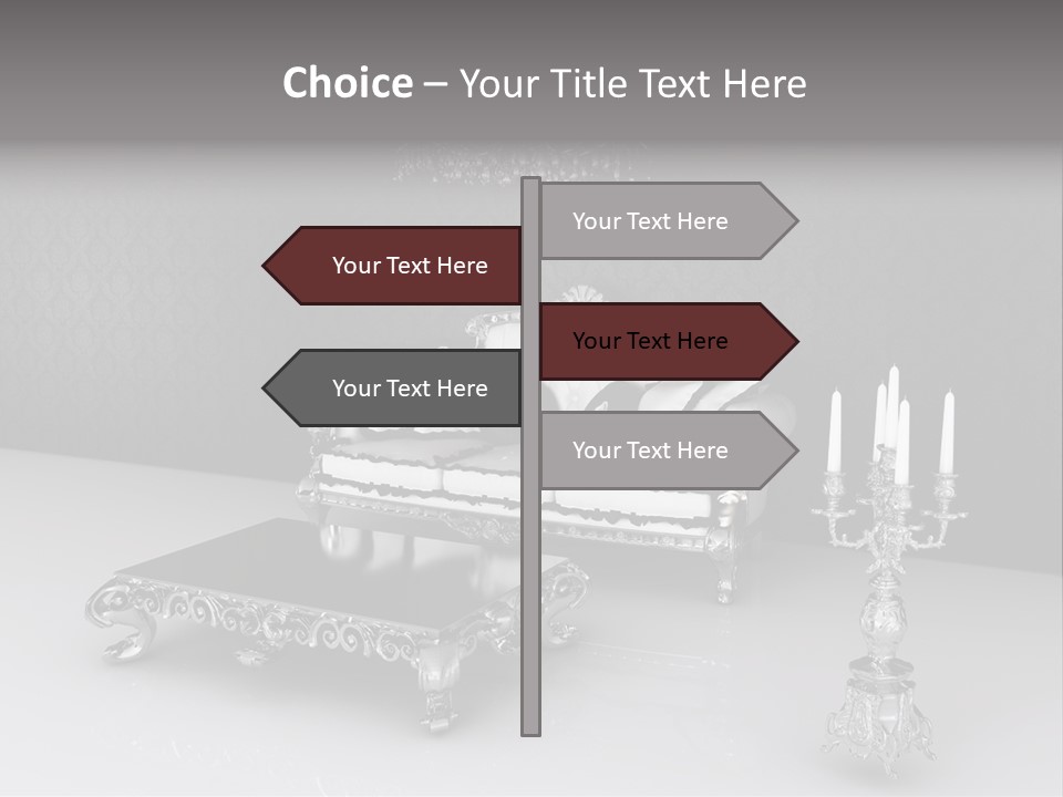 Curl Vintage Cushion PowerPoint Template