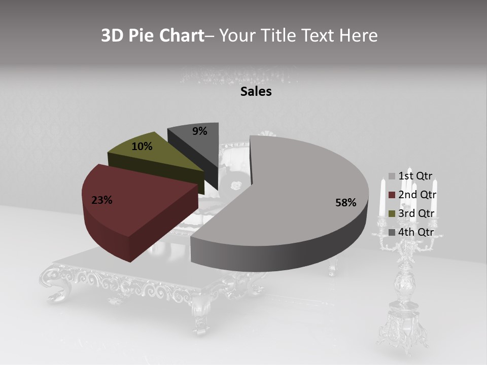 Curl Vintage Cushion PowerPoint Template