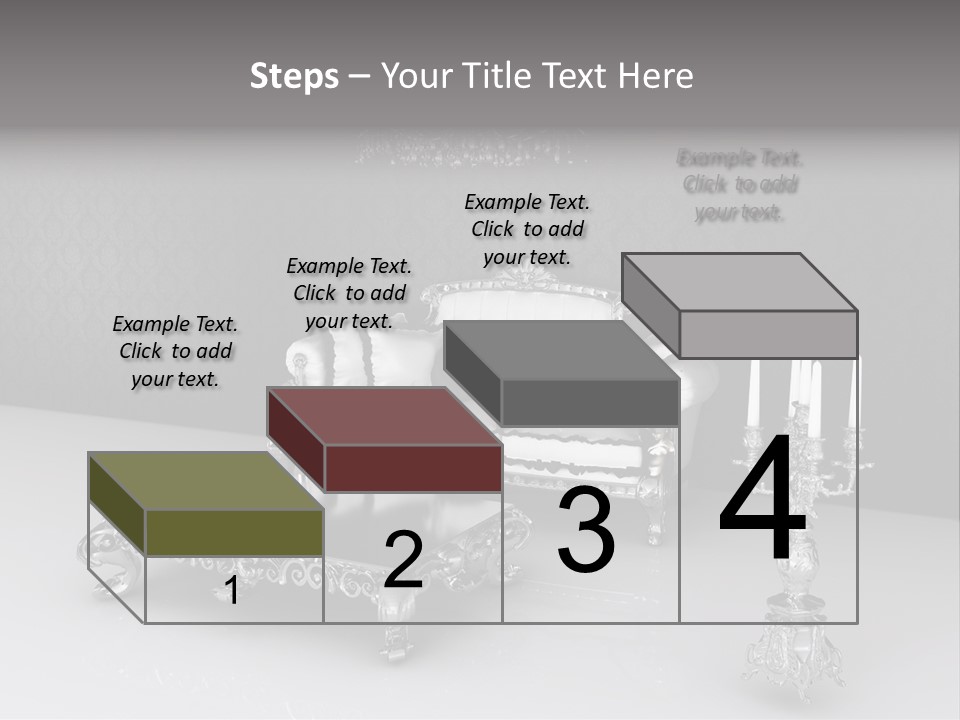 Curl Vintage Cushion PowerPoint Template