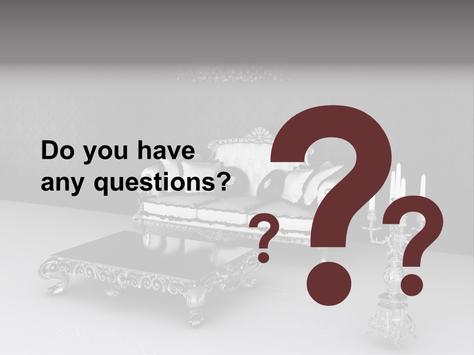 Curl Vintage Cushion PowerPoint Template