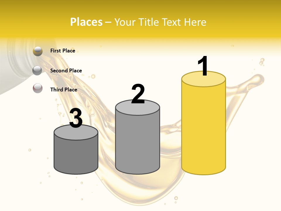 Lubricant Plastic Flowing PowerPoint Template