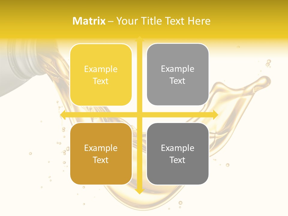 Lubricant Plastic Flowing PowerPoint Template