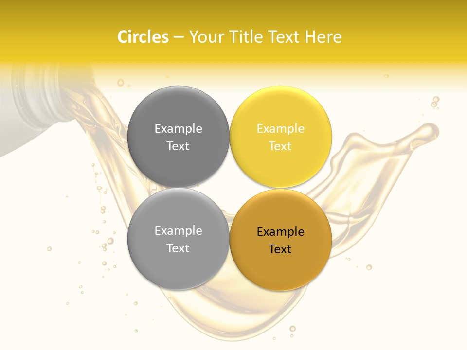 Lubricant Plastic Flowing PowerPoint Template