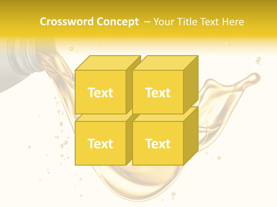 Lubricant Plastic Flowing PowerPoint Template