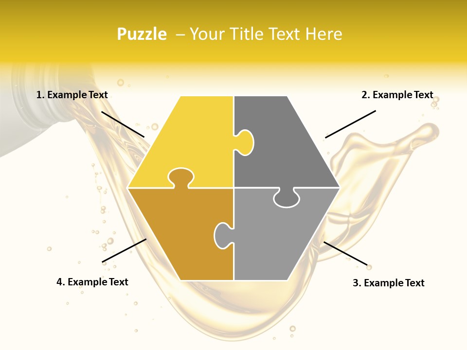 Lubricant Plastic Flowing PowerPoint Template