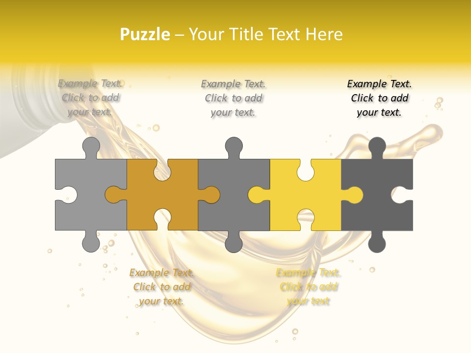 Lubricant Plastic Flowing PowerPoint Template